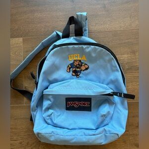 Jansport Light Blue UCLA mini Backpack with Black Accents